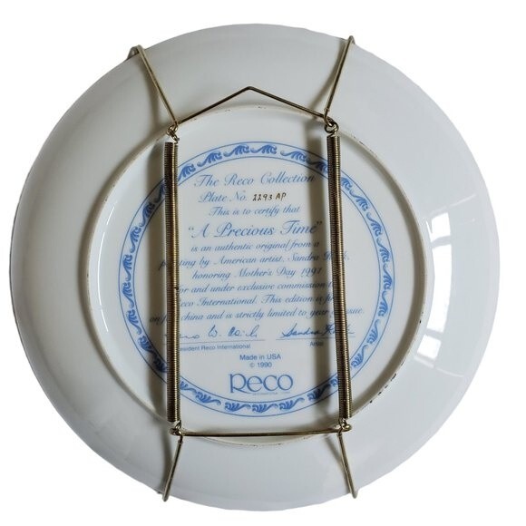 A Precious Time by Sandra Kuck collector plate # 2293 AP - Picture 2 of 3